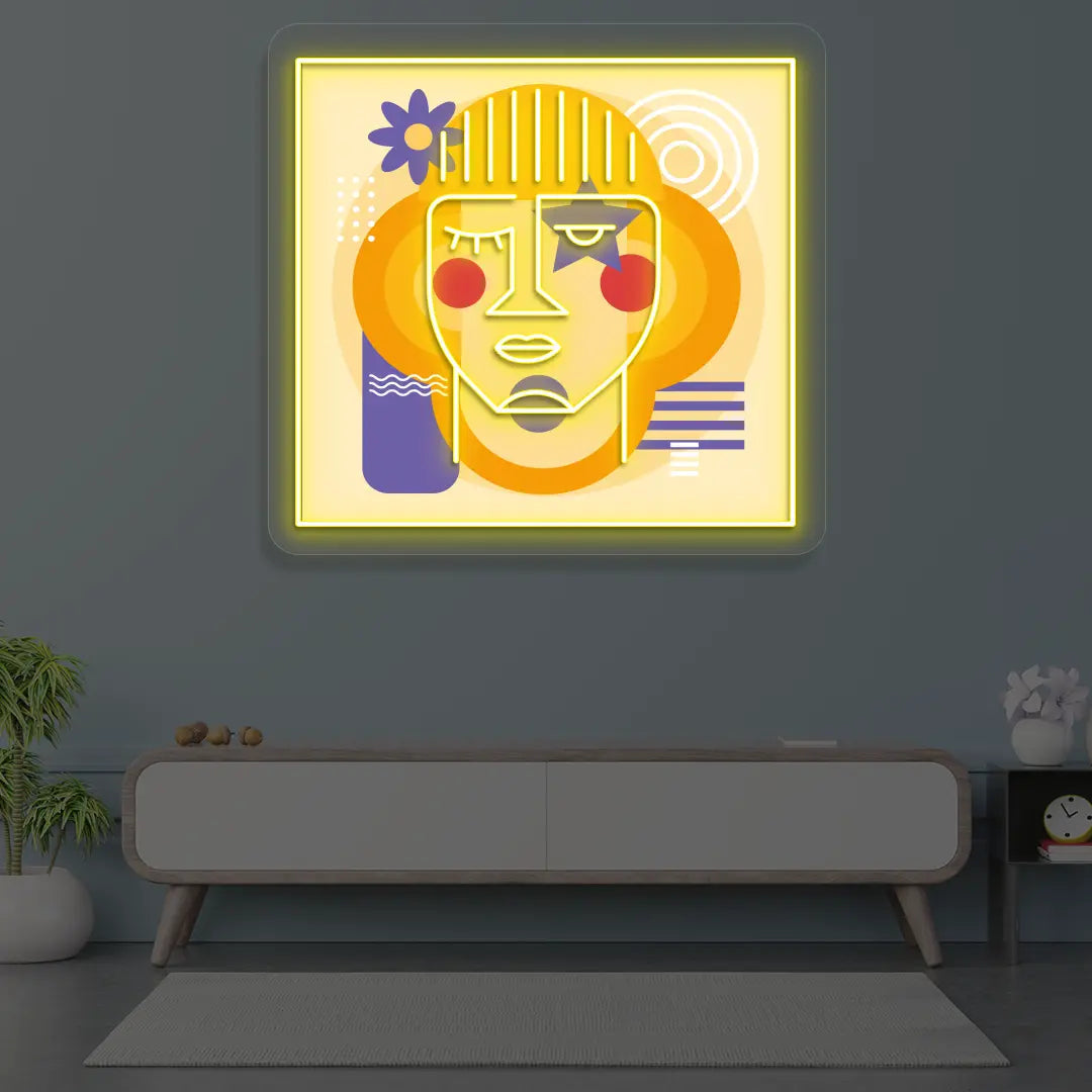 Urban Pop Abstract Neon Artwork Sign