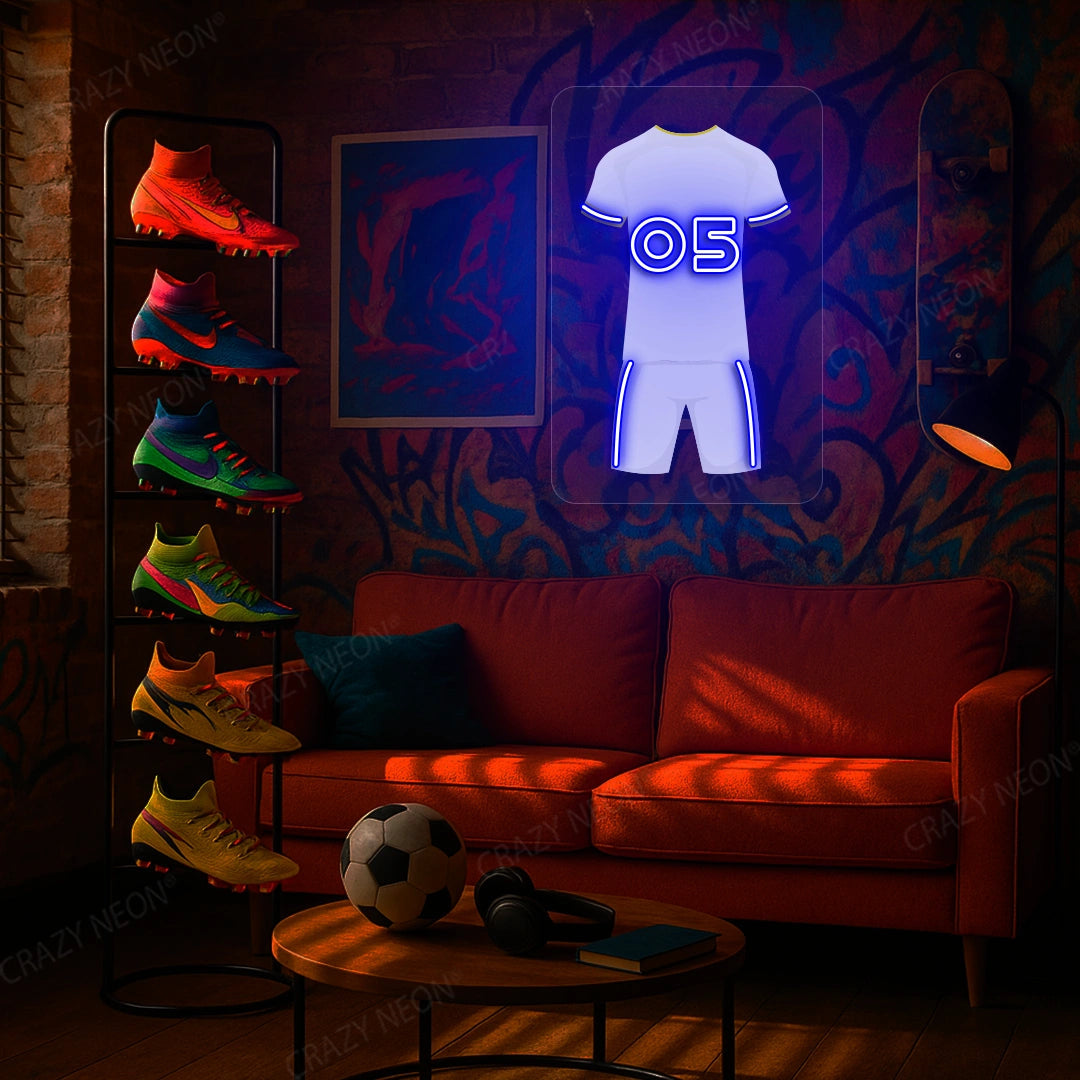 LEE Jersey Football Neon Artwork Sign