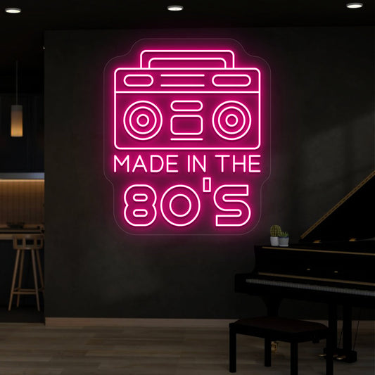 Made in the 80s Stereo Vintage Neon Sign