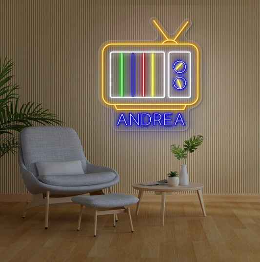 Tele-Box Vintage Neon Sign