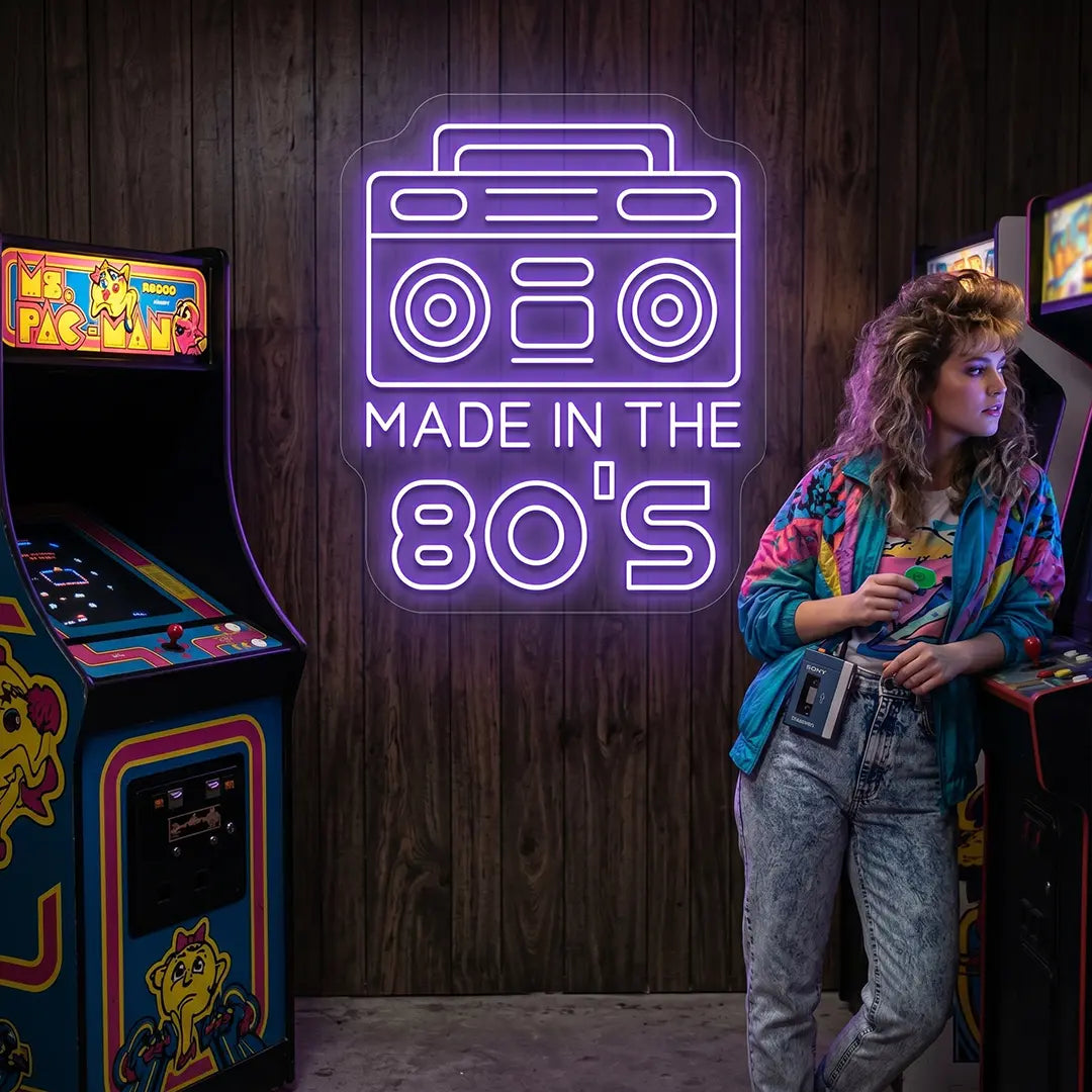 Made in the 80s Stereo Vintage Neon Sign