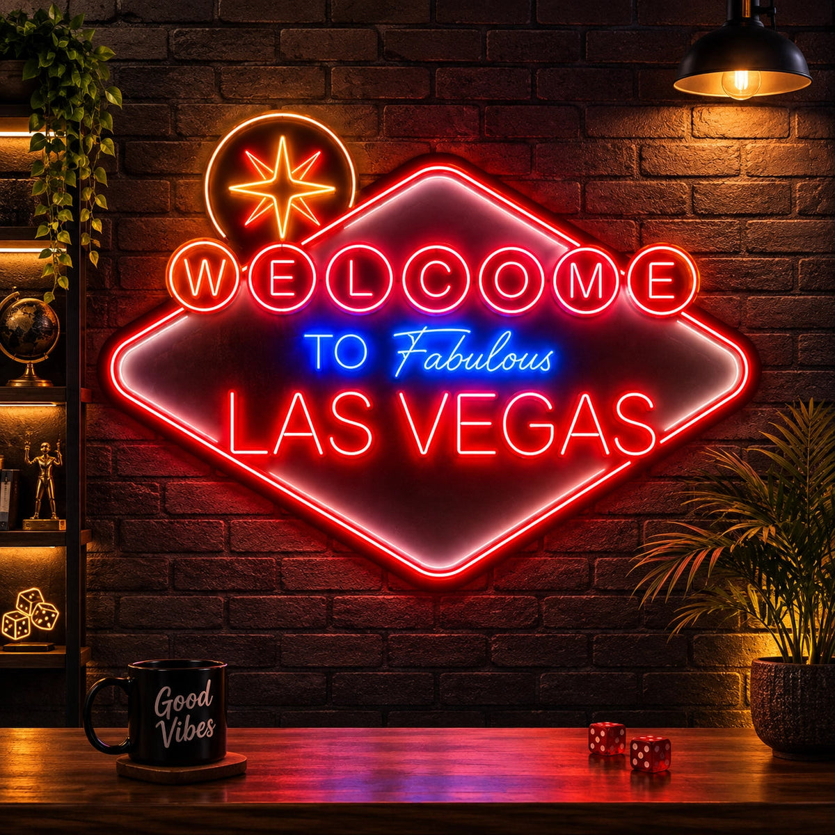 Welcome To Fabulous Las Vegas Vintage Neon Sign
