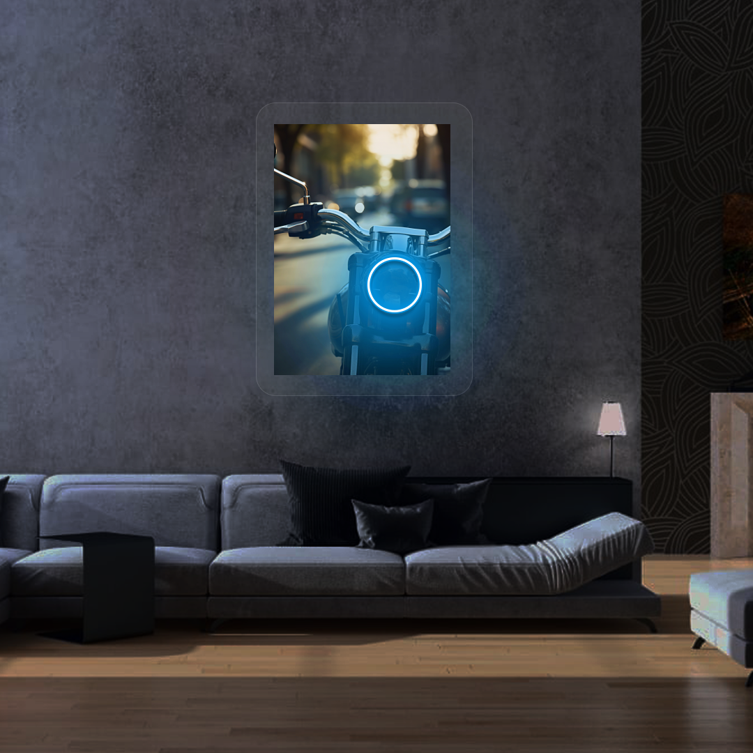 Halo Urban Moto Neon Artwork Sign