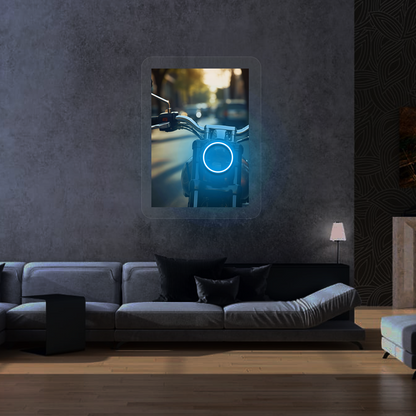 Halo Urban Moto Neon Artwork Sign