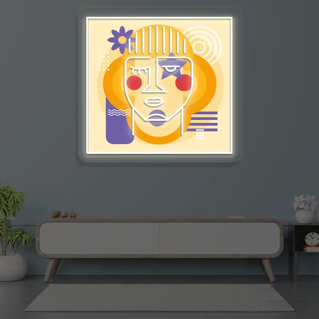 Urban Pop Abstract Neon Artwork Sign