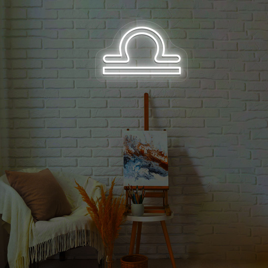 Libra Zodiac Neon Sign