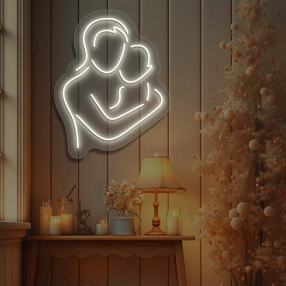 Mama's Hug Neon Sign