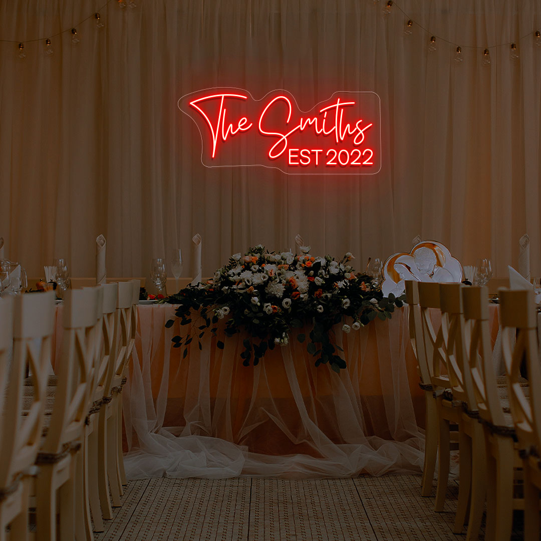 Personalized Name With Est Year Neon Sign