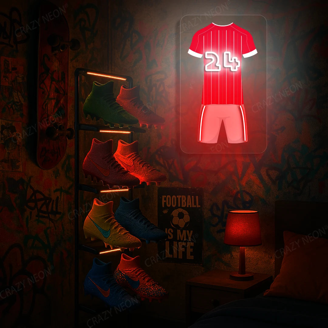 NFO Jersey Football Neon Artwork Sign