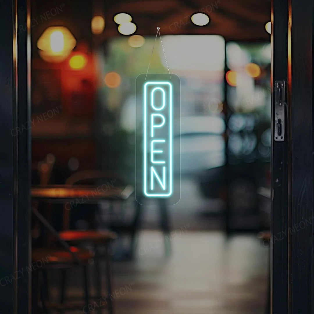 CRAZY NEON Vertical Open LED Neon Sign
