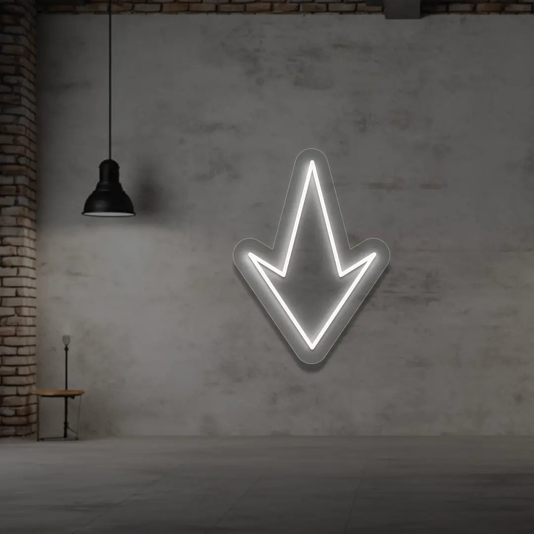 Down Arrow Neon Sign