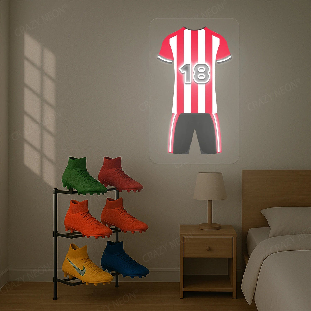 SUN Jersey Football Neon Artwork Sign