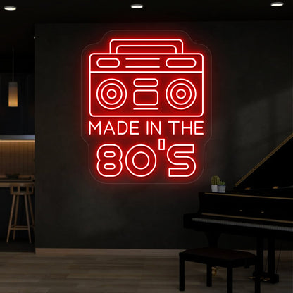 Made in the 80s Stereo Vintage Neon Sign