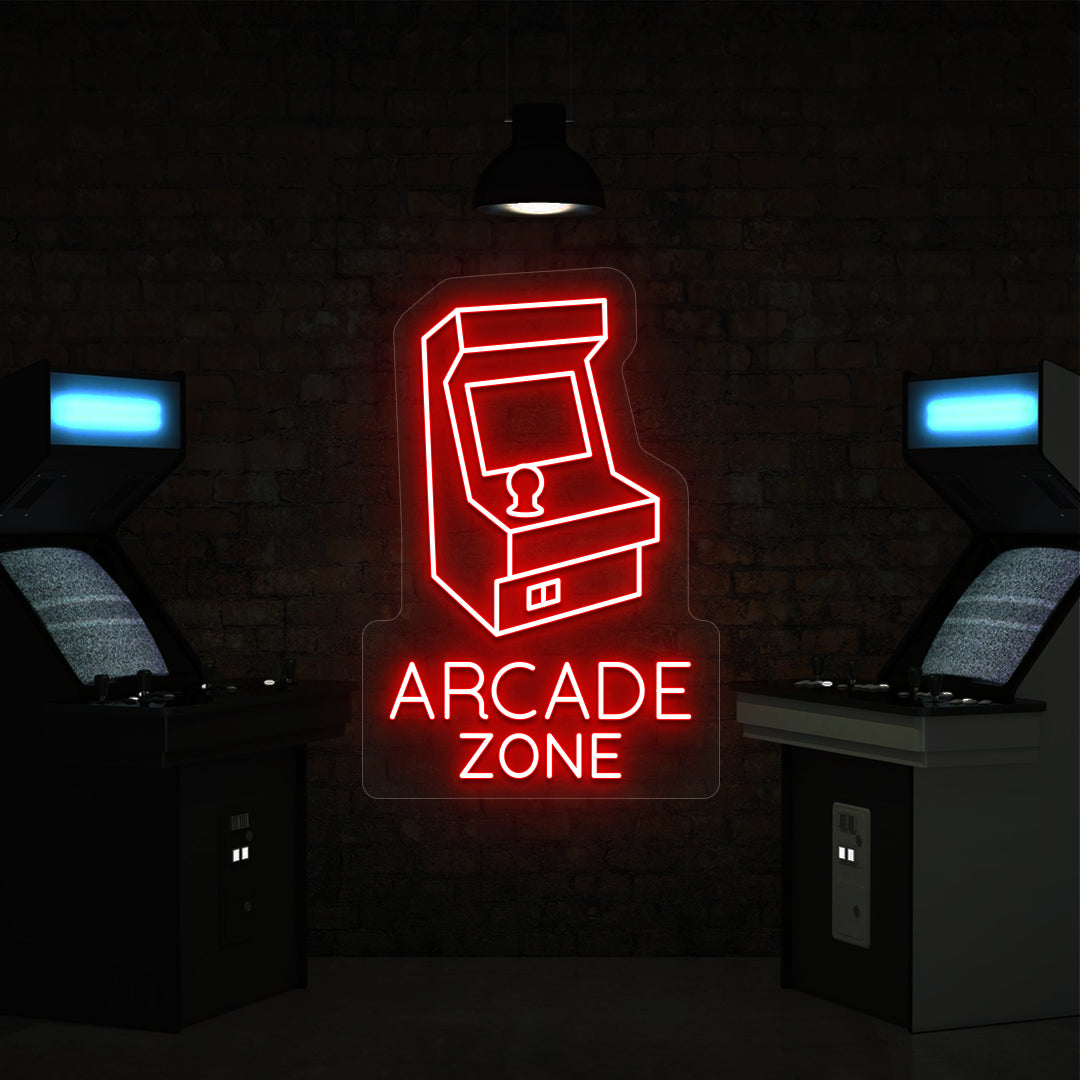 Nostalgic Arcade Zone Vintage Neon Sign