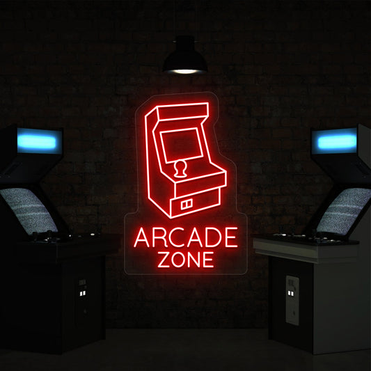 Nostalgic Arcade Zone Vintage Neon Sign