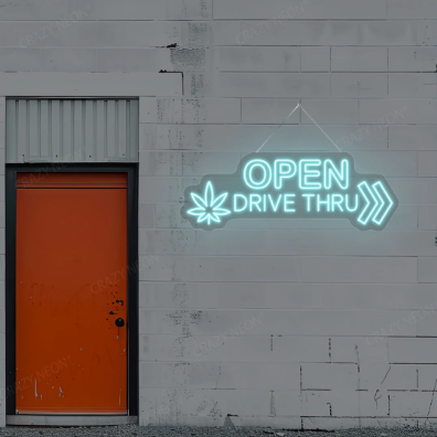 Drive Thru Open LED Neon Sign