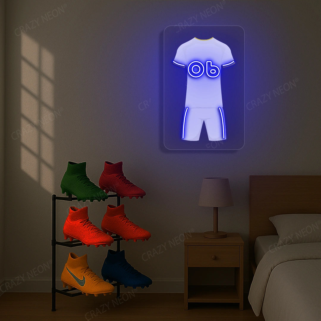 LEE Jersey Football Neon Artwork Sign
