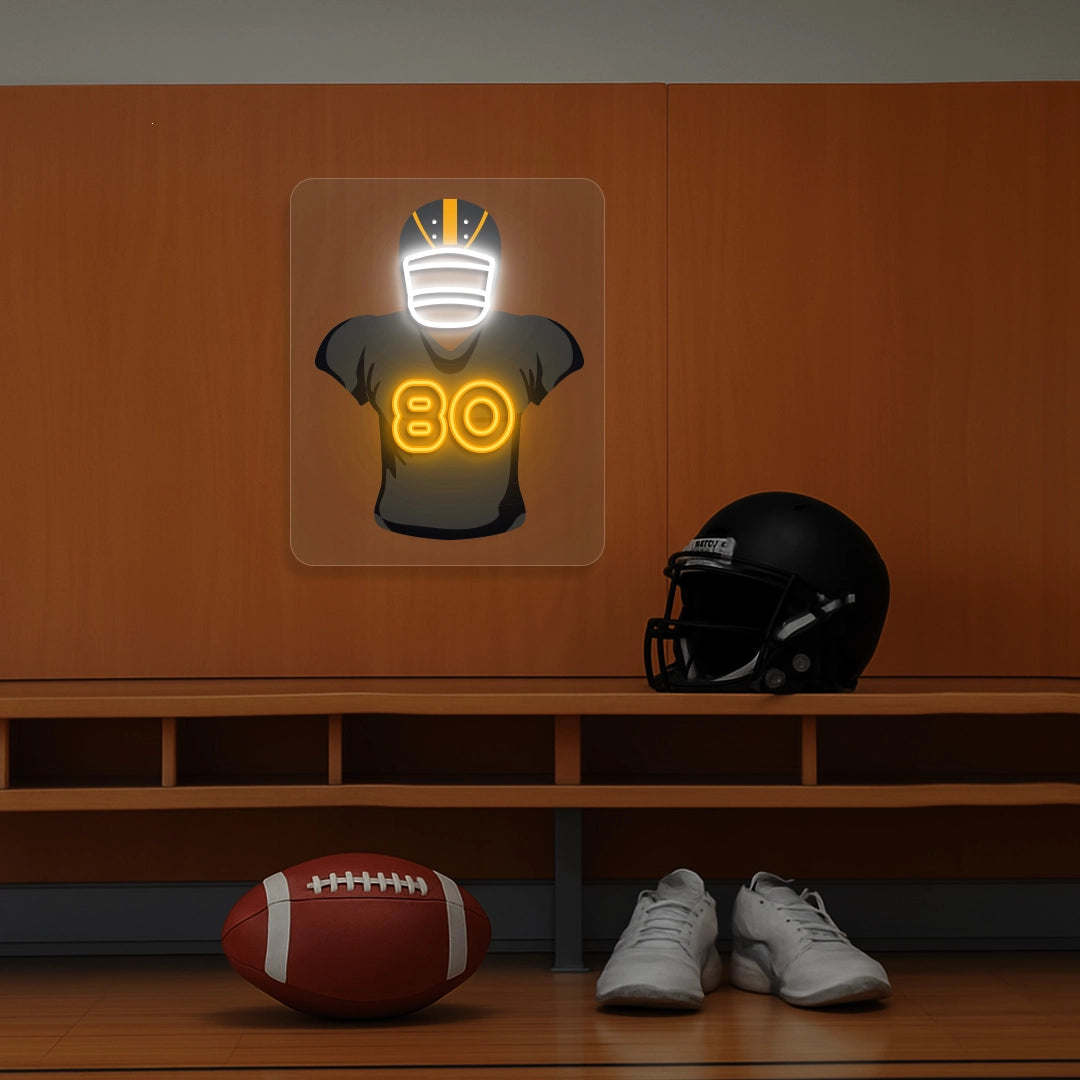 CIN Jersey Football Neon Artwork Sign