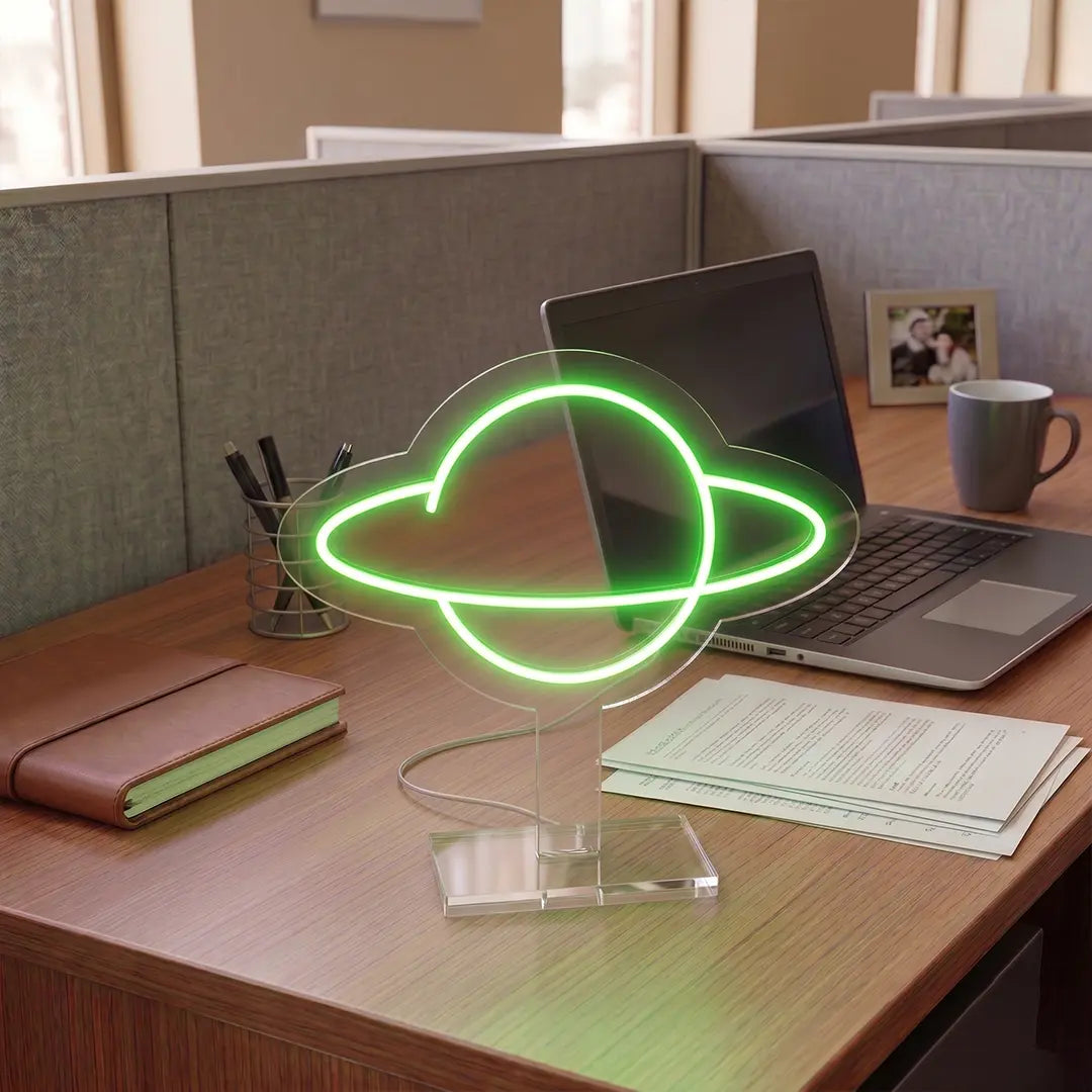 Stellar Saturn Mini Neon Sign