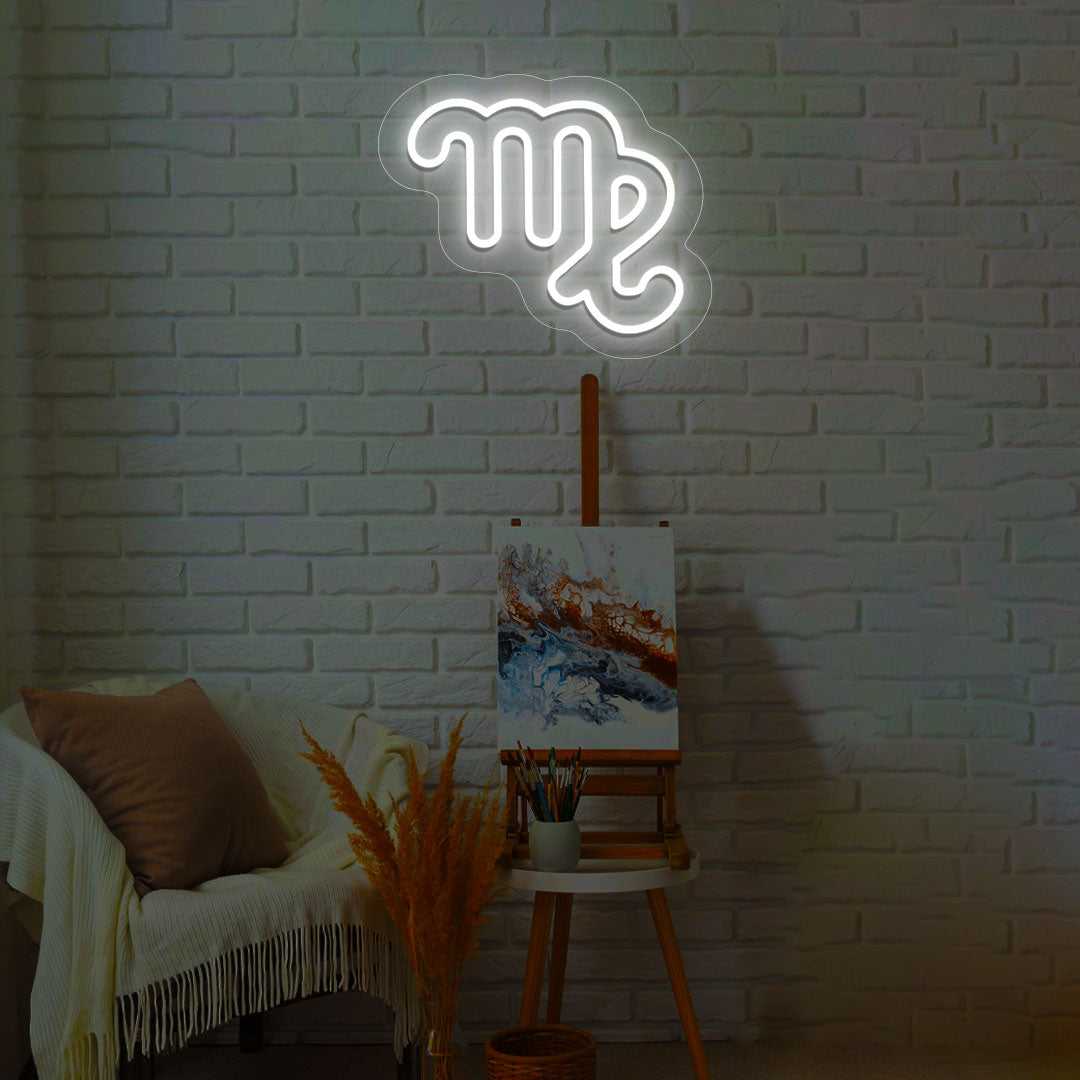 Virgo Zodiac Neon Sign