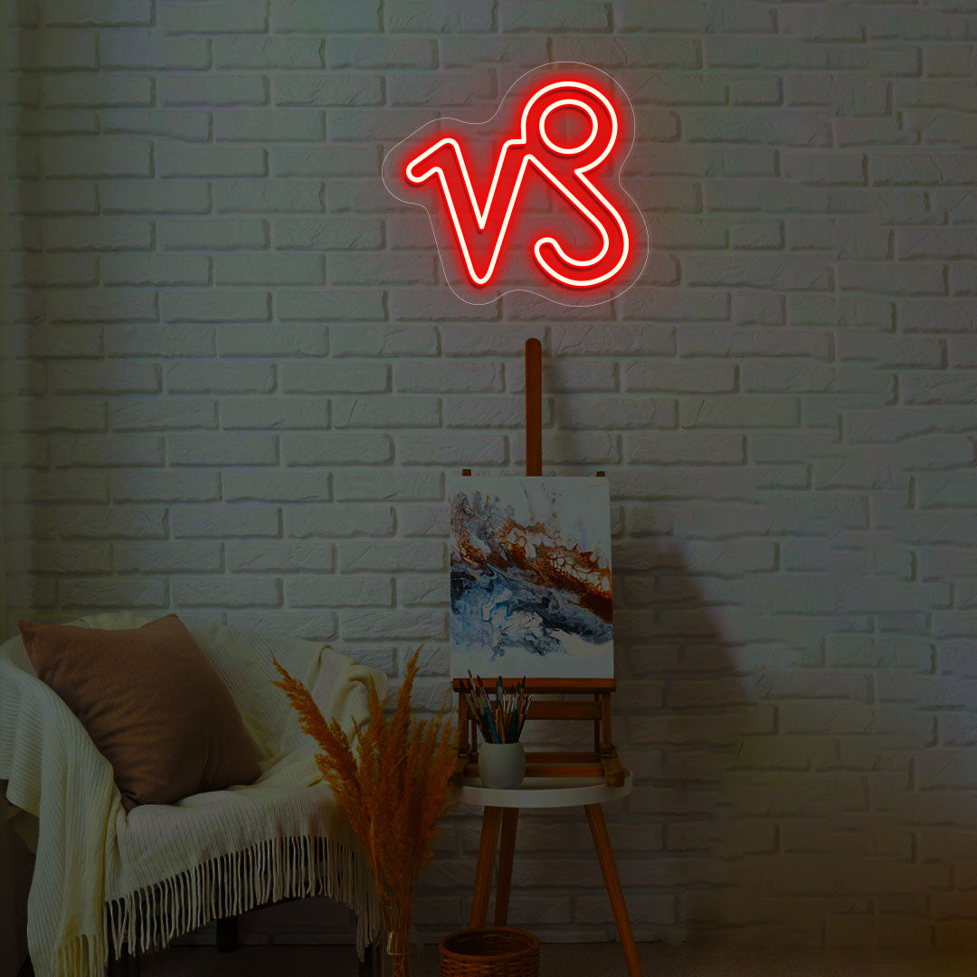 Capricorn Zodiac Neon Sign