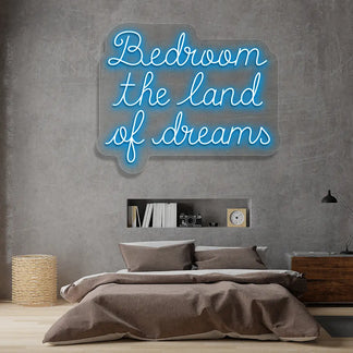 Bedroom The Land Of Dreams Neon Sign