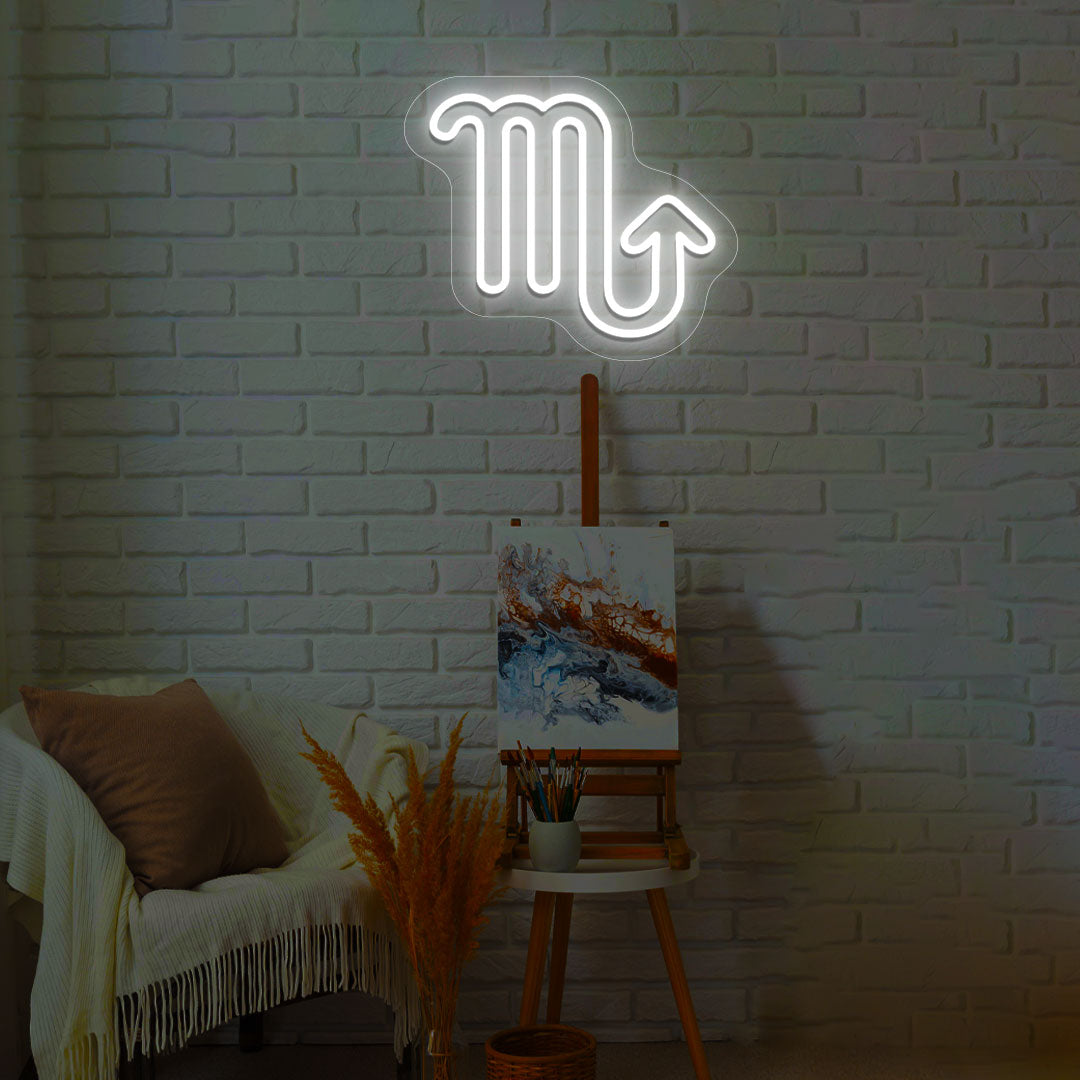 Scorpio Zodiac Neon Sign