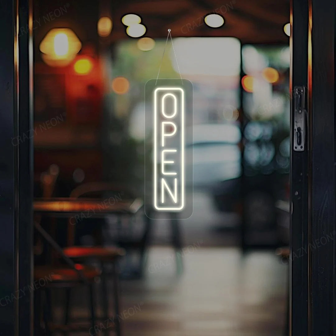 CRAZY NEON Vertical Open LED Neon Sign