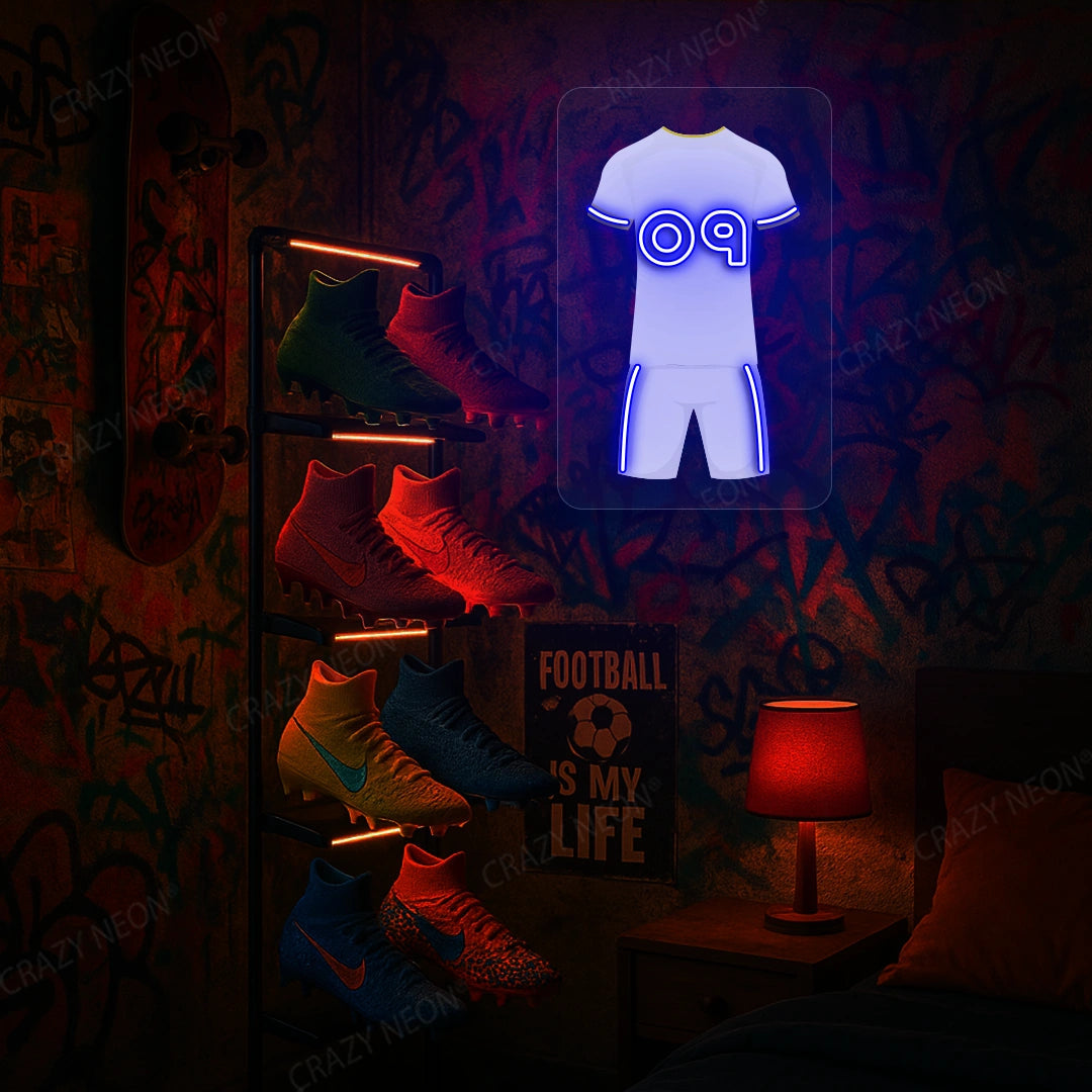 LEE Jersey Football Neon Artwork Sign