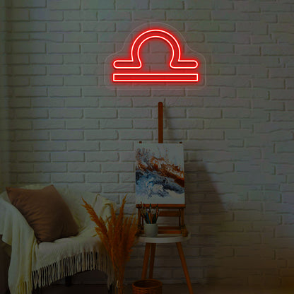 Libra Zodiac Neon Sign