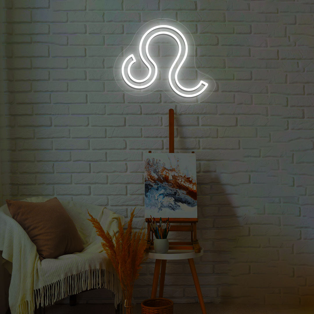 Leo Zodiac Neon Sign