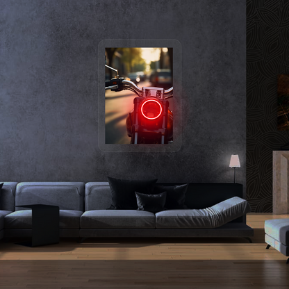 Halo Urban Moto Neon Artwork Sign