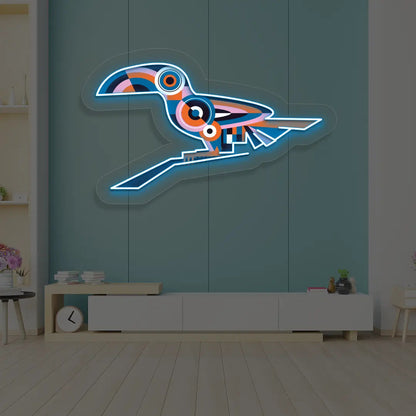 Toucan Harmony Abstract Neon Artwork Sign