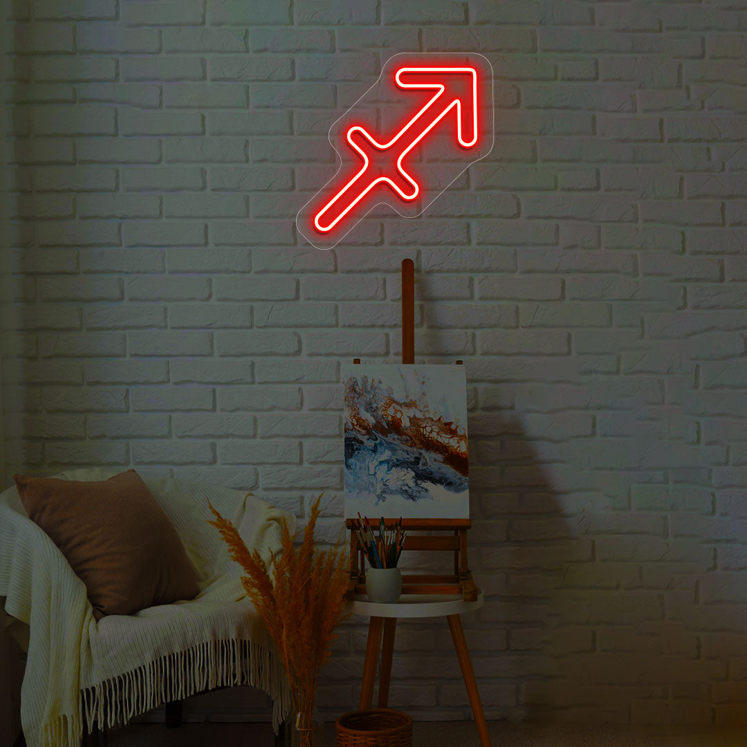Sagittarius Zodiac Neon Sign