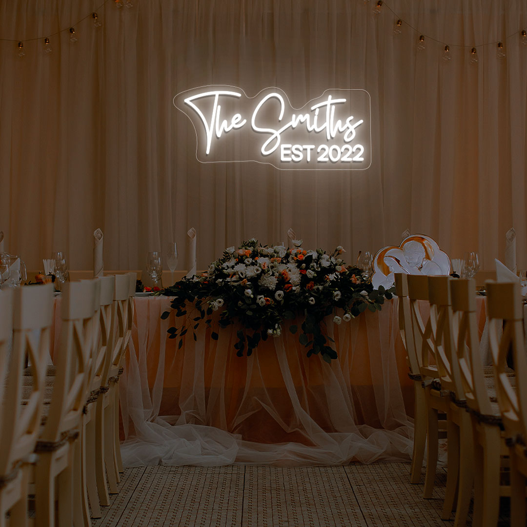 Personalized Name With Est Year Neon Sign
