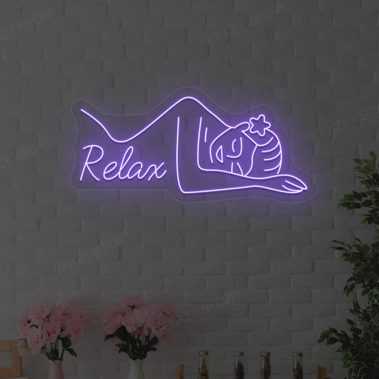 Aesthetic Relax Neon Sign