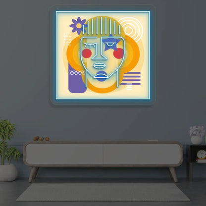Urban Pop Abstract Neon Artwork Sign