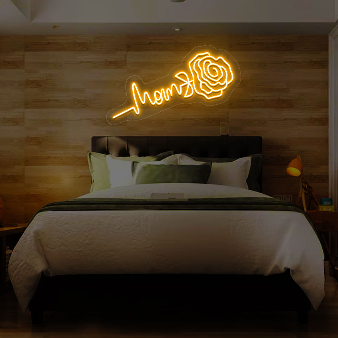 Mom Text Neon Sign