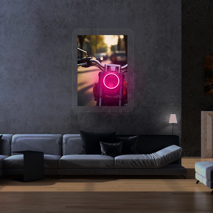 Halo Urban Moto Neon Artwork Sign