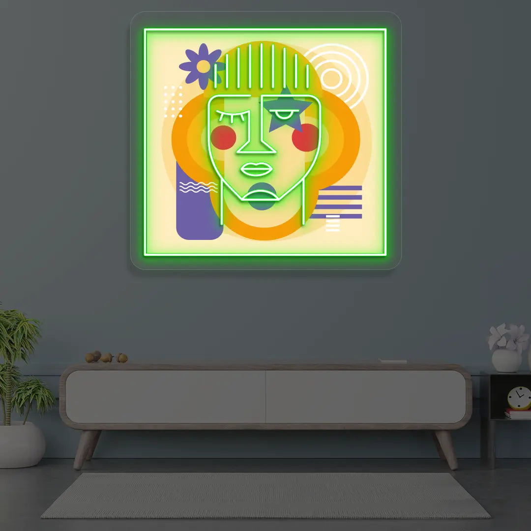 Urban Pop Abstract Neon Artwork Sign