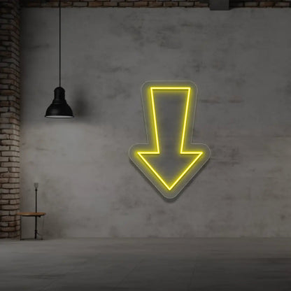 Down Arrow Neon Sign