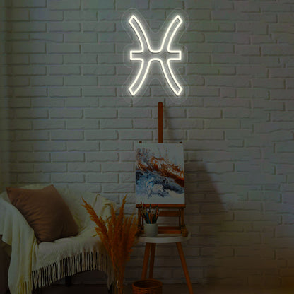 Pisces Zodiac Neon Sign
