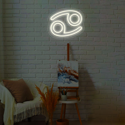 Cancer Zodiac Neon Sign