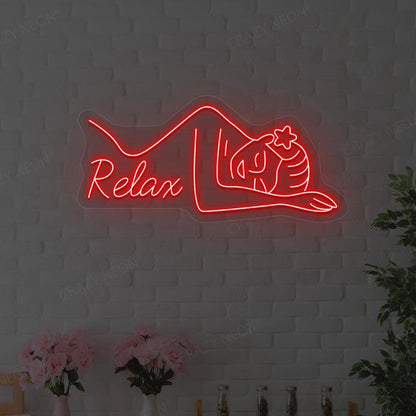 Aesthetic Relax Neon Sign