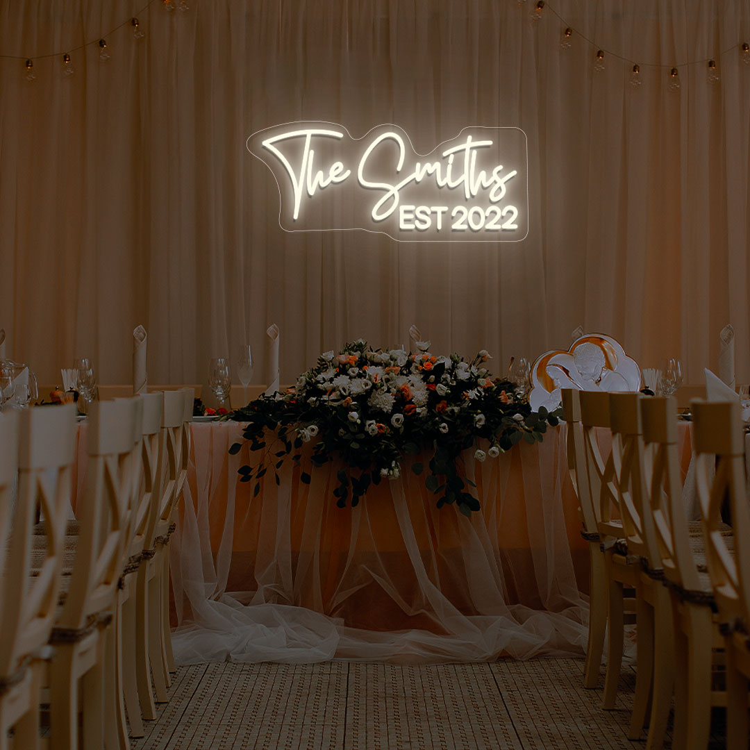 Personalized Name With Est Year Neon Sign