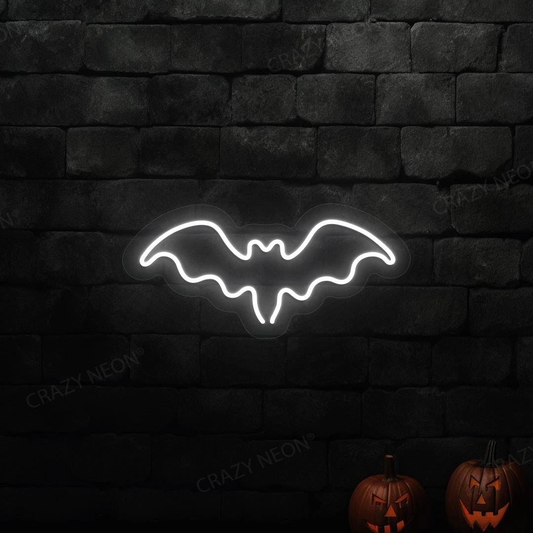 Halloween Bat Neon Sign