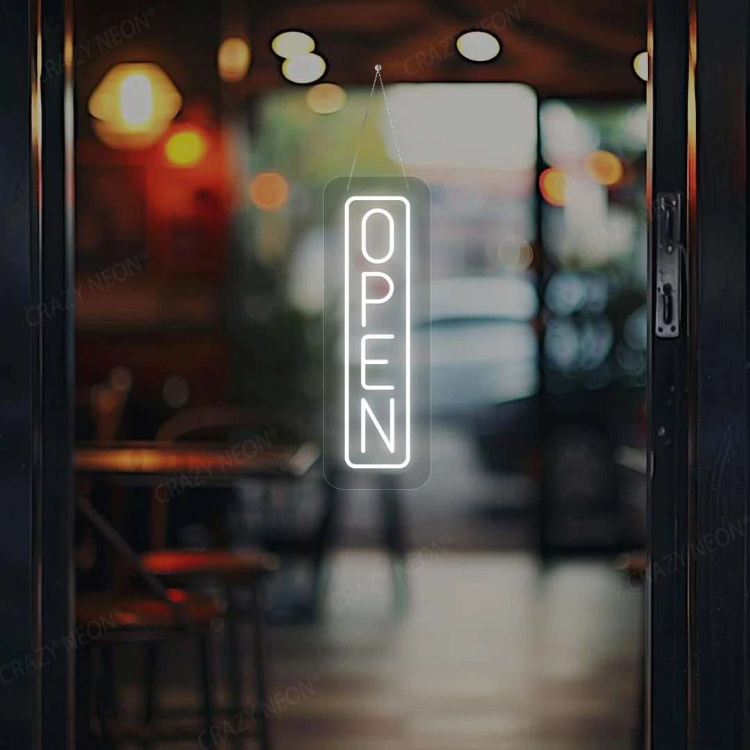 CRAZY NEON Vertical Open LED Neon Sign