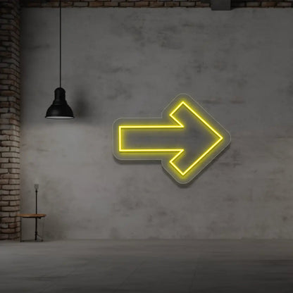 Right Arrow Neon Sign