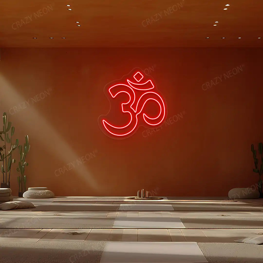 Om Symbol Neon Sign
