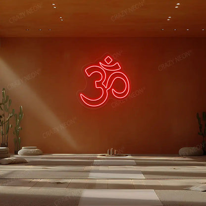 Om Symbol Neon Sign